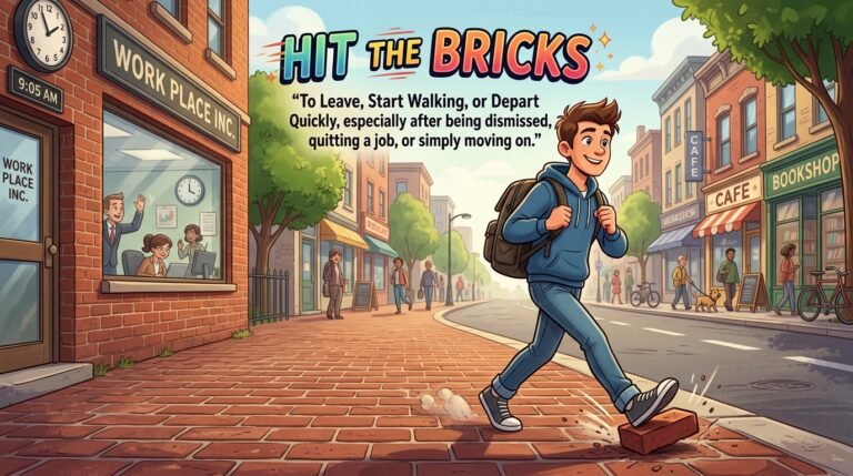 hit the bricks meaning