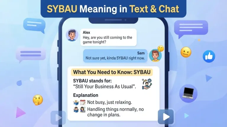 SYBAU Meaning in Text