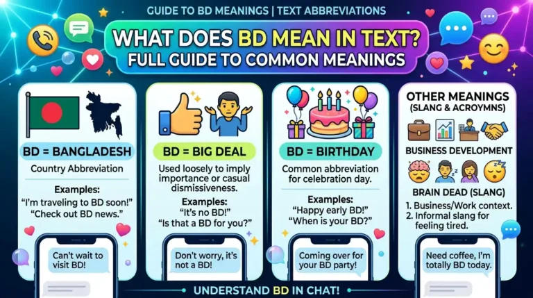 BD Meaning in Text