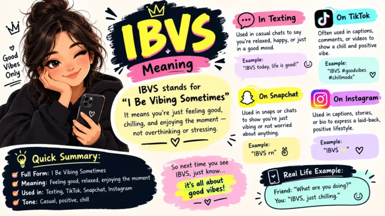 IBVS Meaning: Slang, Texting, TikTok, Snapchat & Instagram Explained IBVS Meaning