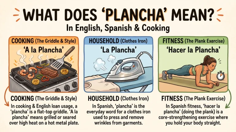 Plancha Meaning